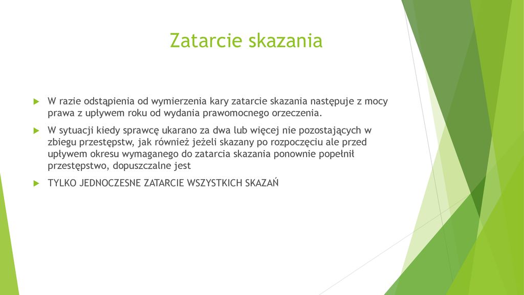 Przedawnienie I Zatarcie Skazania Ppt Pobierz